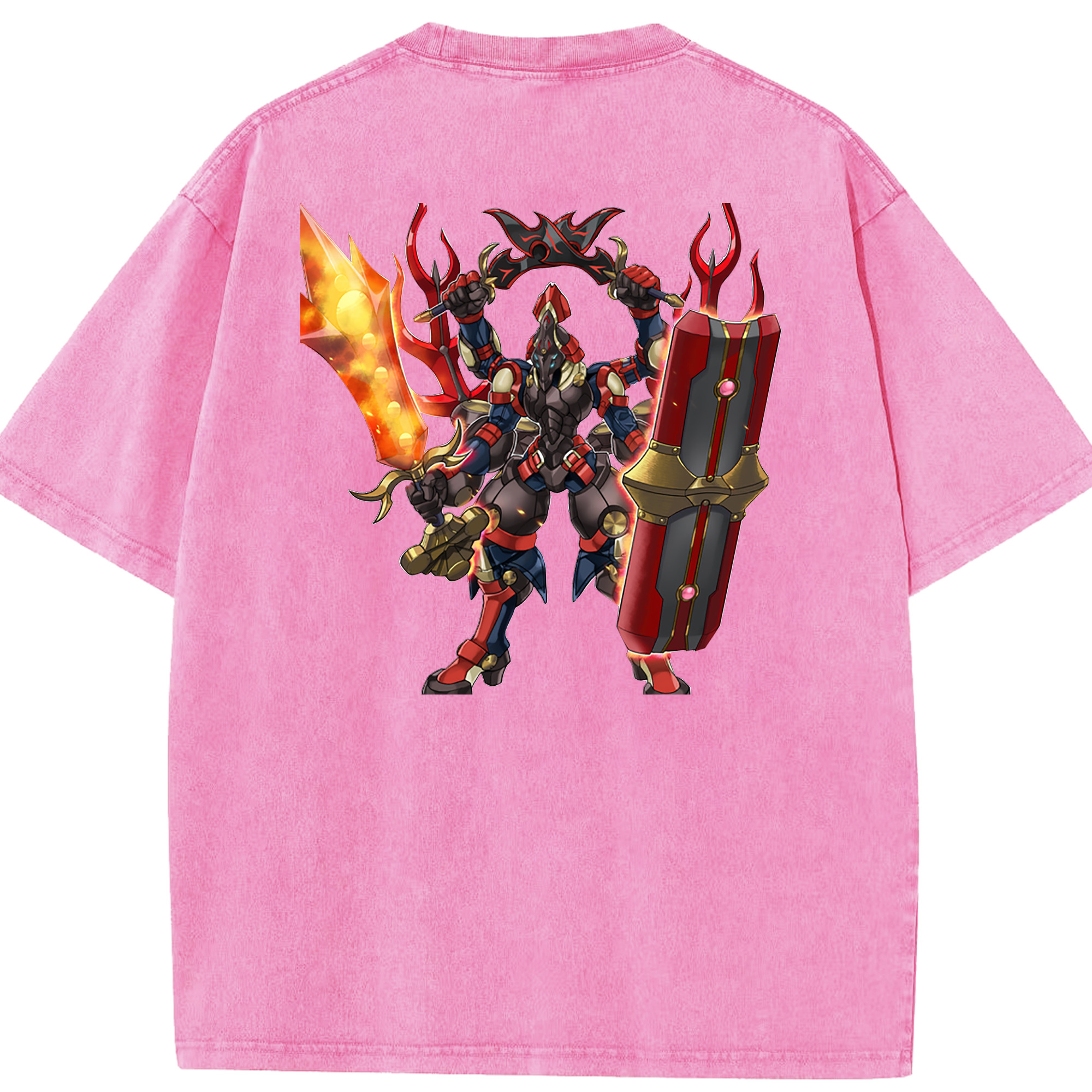 （画像用） 遊☆戯☆王 Yu-Gi-Oh! 綿100% ヴィンテージ風 半袖Tシャツ（背面プリント）